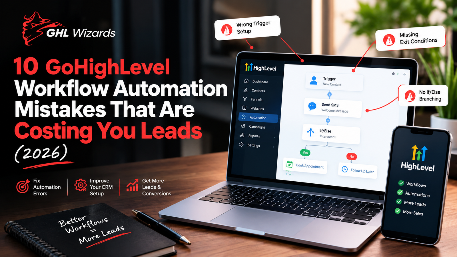 10 GoHighLevel Workflow Automation Mistakes That Are Costing You Leads