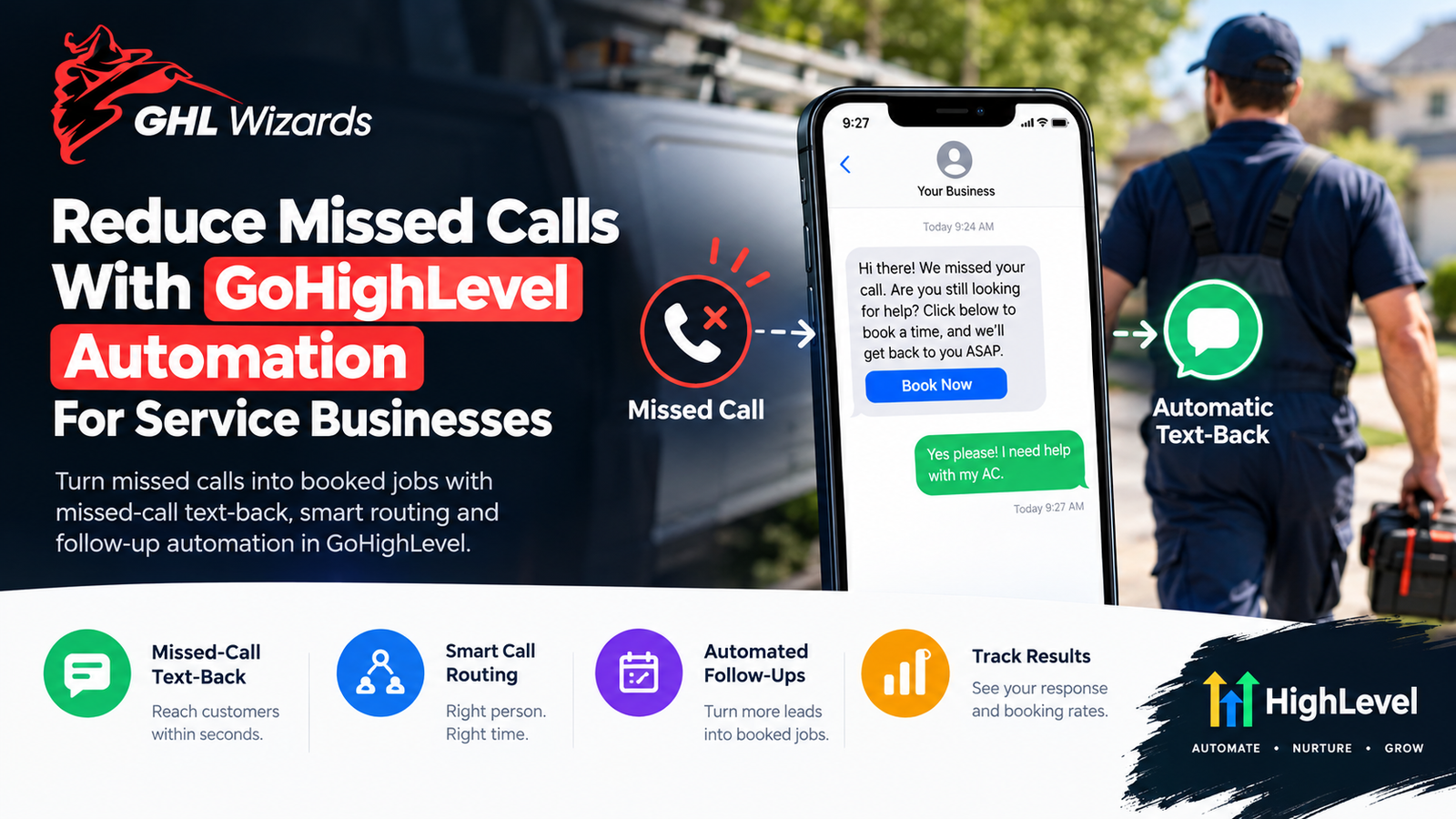 How to Reduce Missed Calls With GoHighLevel Automation for Service Businesses